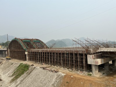  चार लेनको आर्क ब्रिजमा ८४ प्रतिशत प्रगति 